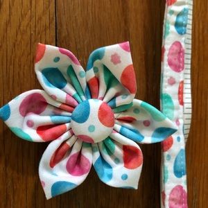 BOGO Colorful Pet Collar with Flower Attachment